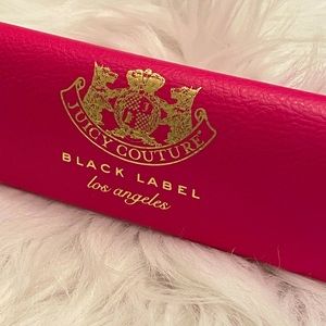 🔥💖🔥Juicy Couture Vintage Black Label Los Angeles heart shape eyeglasses case